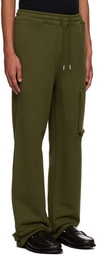 SPENCER BADU Green Wide-Leg Track Pants