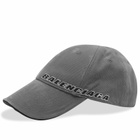 Balenciaga Men's Tilted Typo Cap in Dark Grey