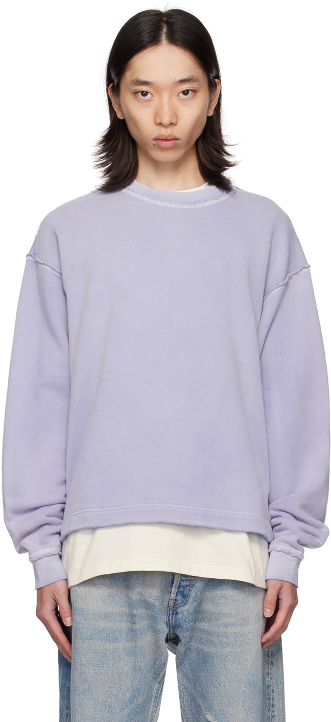 JOHN ELLIOTT outlets Blue Oversized Crewneck Sweatshirt