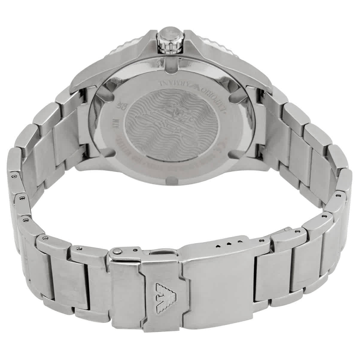 Emporio Armani Classic Blue Dial Pepsi Bezel Mens Watch AR11339