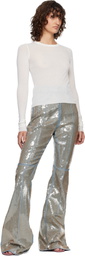Rick Owens Off-White Temple Cropped Rib LS T-shirt