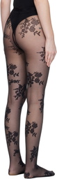 Valentino Black 'Chez Valentino' Tights