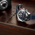 Stuhrling Original Aviator Quartz Blue Dial Mens Watch M13587