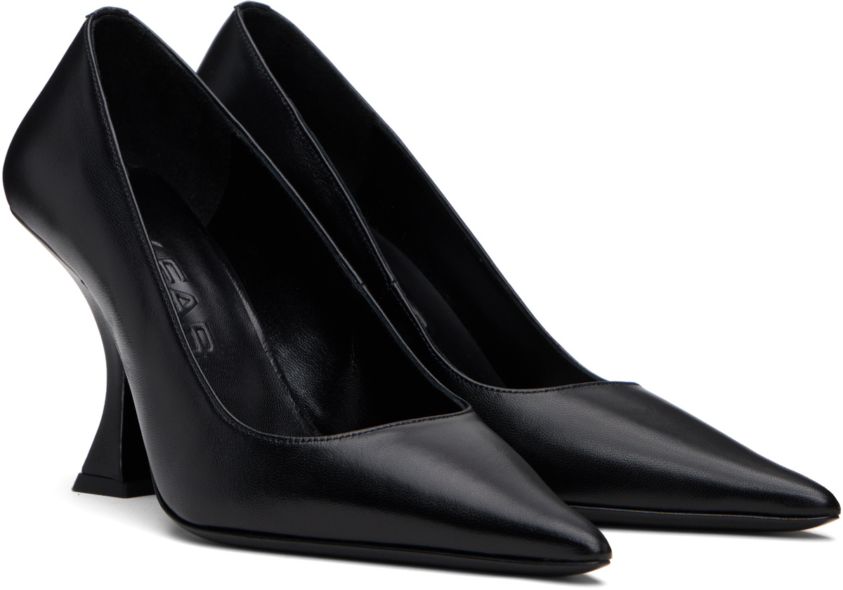 BY FAR Black Viva Heels