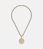 FoundRae Lovestruck Commitment 18kt gold pendant necklace with diamonds