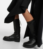 Ann Demeulemeester - Lace-up leather knee-high boots