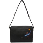 Paul Smith Black Koi Embroidery Messenger Bag