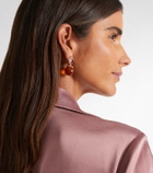 Marina B Acilla 18kt gold drop earrings with gemstones