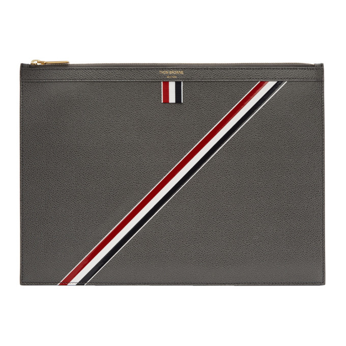 Photo: Thom Browne Grey Medium Document Holder