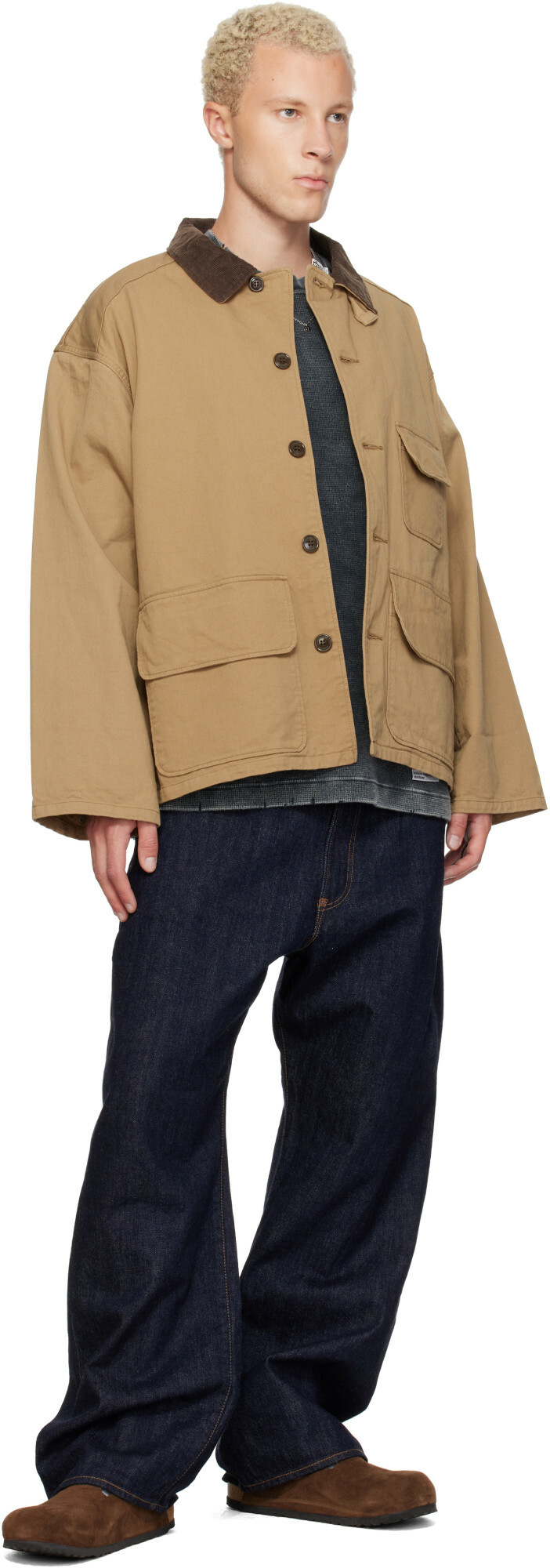 Ordinary Fits Navy 119 Wide Jeans