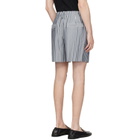 HOMME PLISSÉ ISSEY MIYAKE Blue Stripe Jersey Shorts