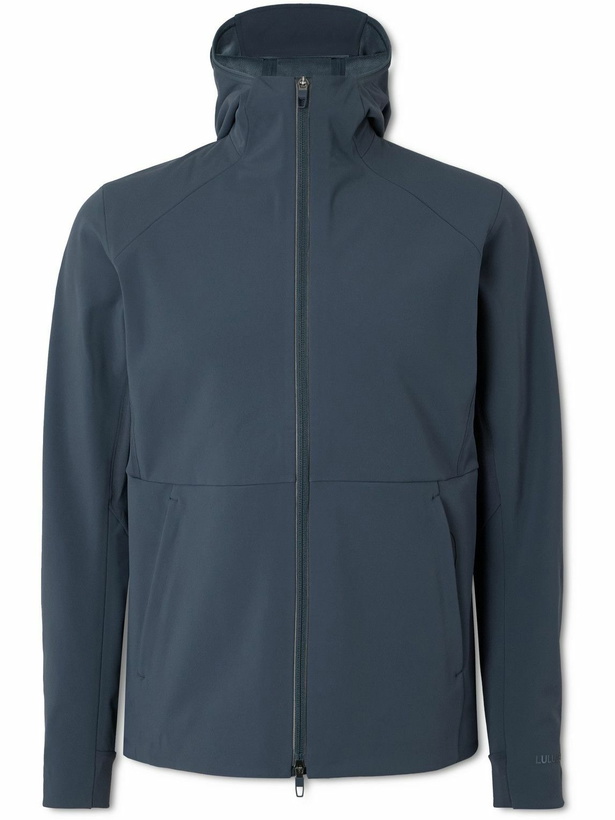 Photo: Lululemon - Cross Chill Slim-Fit RepelShell™ Hooded Jacket - Blue