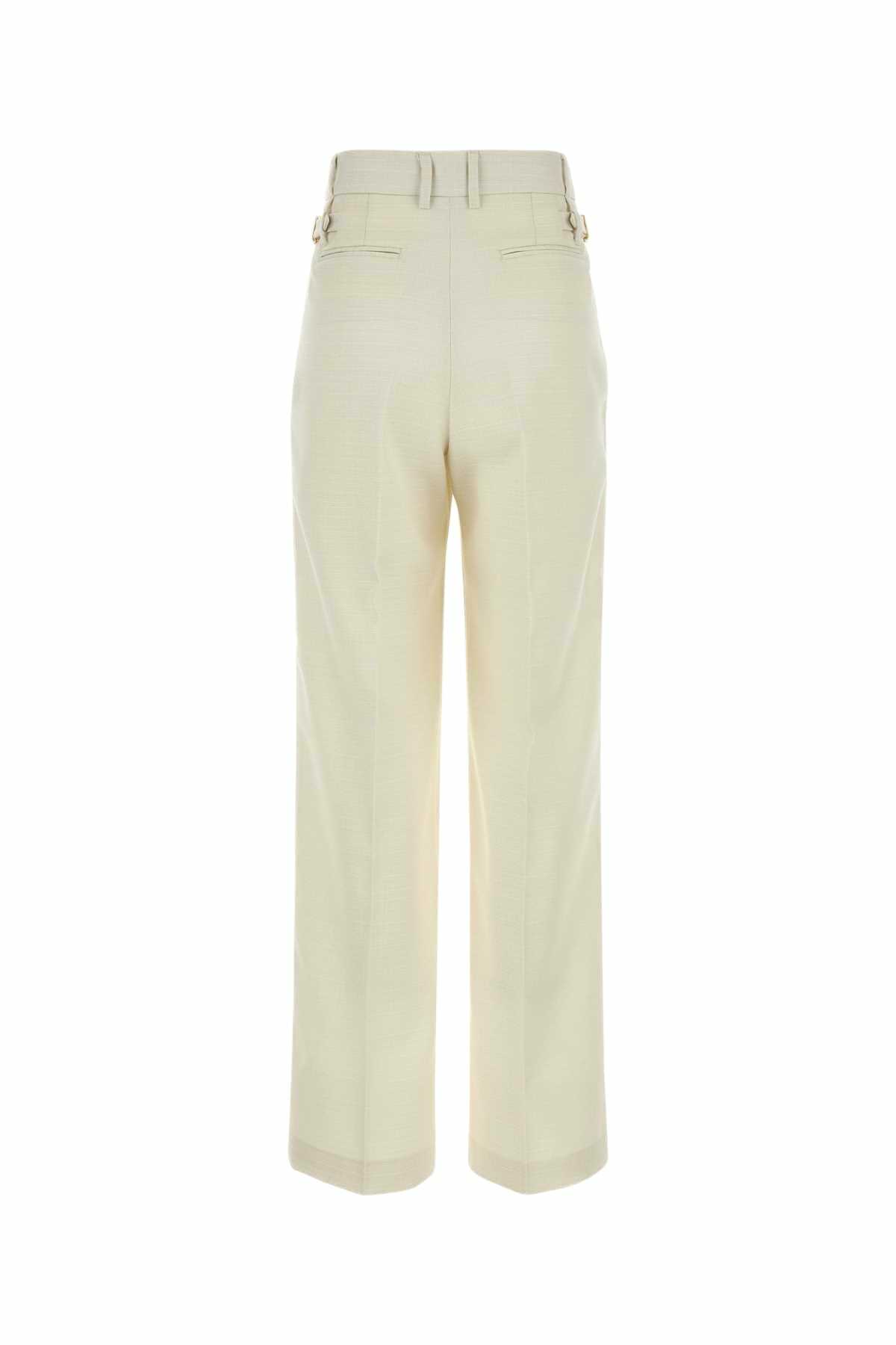 PT Torino White Wool Blend Isabel Pant