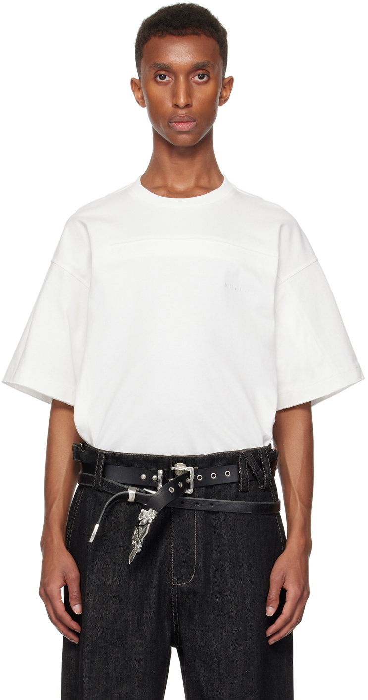NULLUS Impaled &DeconstructedCollar Tシャツ NULLUS / Impaled & Deconstructed Collar T-Shirt White - Road