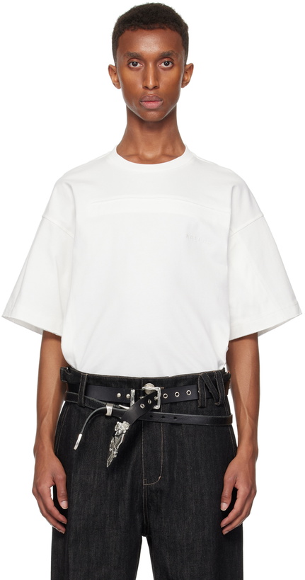 Photo: NULLUS White Envelope Slit T-shirt