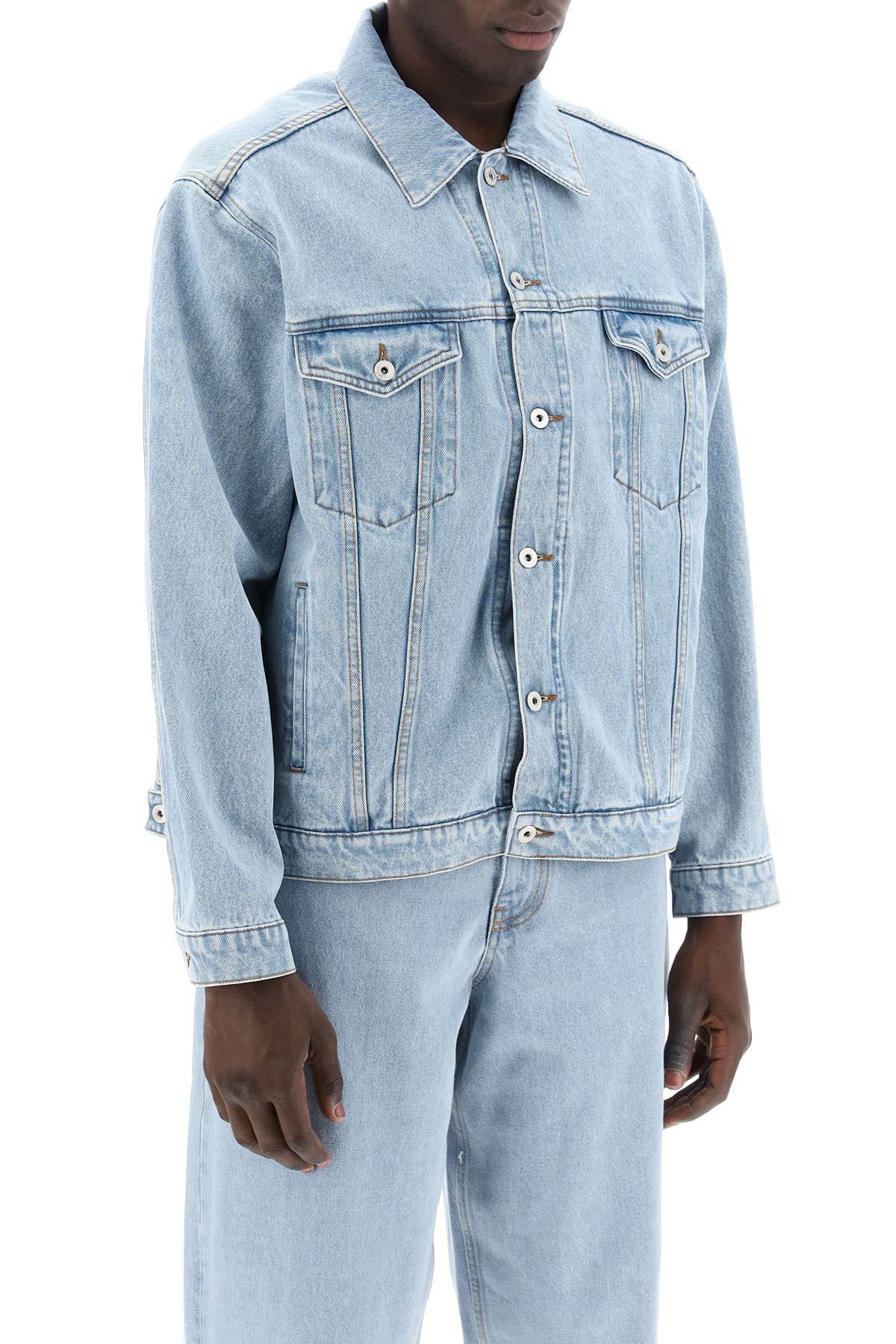 Y PROJECT denim jacket for men Light blue