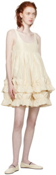 Cawley SSENSE Exclusive Off-White Frill Minidress