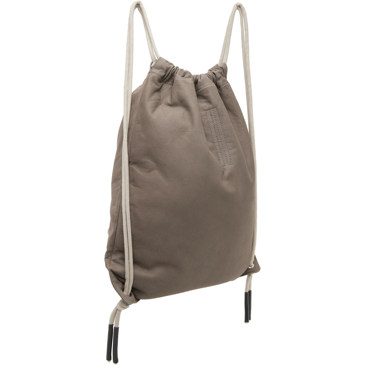 Rick Owens Gray Tower Drawstring Backpack