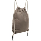 Rick Owens Gray Tower Drawstring Backpack
