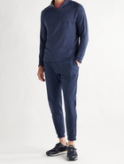 Peter Millar - Apollo Slim-Fit Tapered Logo-Print Tech-Jersey Sweatpants - Blue