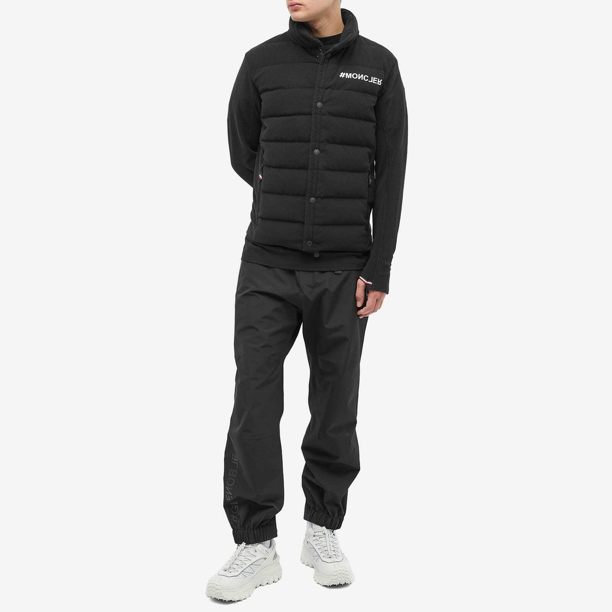 Moncler Grenoble Men's Padded Zip Through Cardigan in Black Moncler Grenoble Men's Padded Zip Through Cardigan in Black