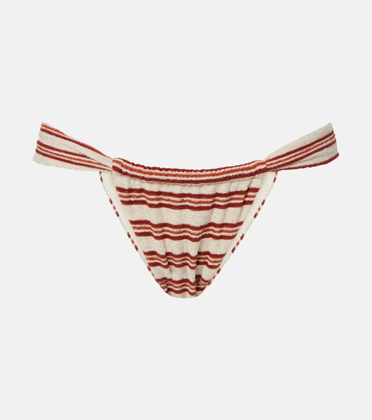 Montce Sandra striped terry bikini bottoms