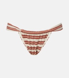 Montce Sandra striped terry bikini bottoms