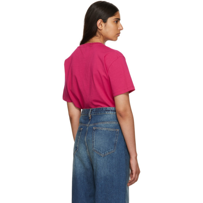 Valentino Men's VLTN T-Shirt in Pink Valentino