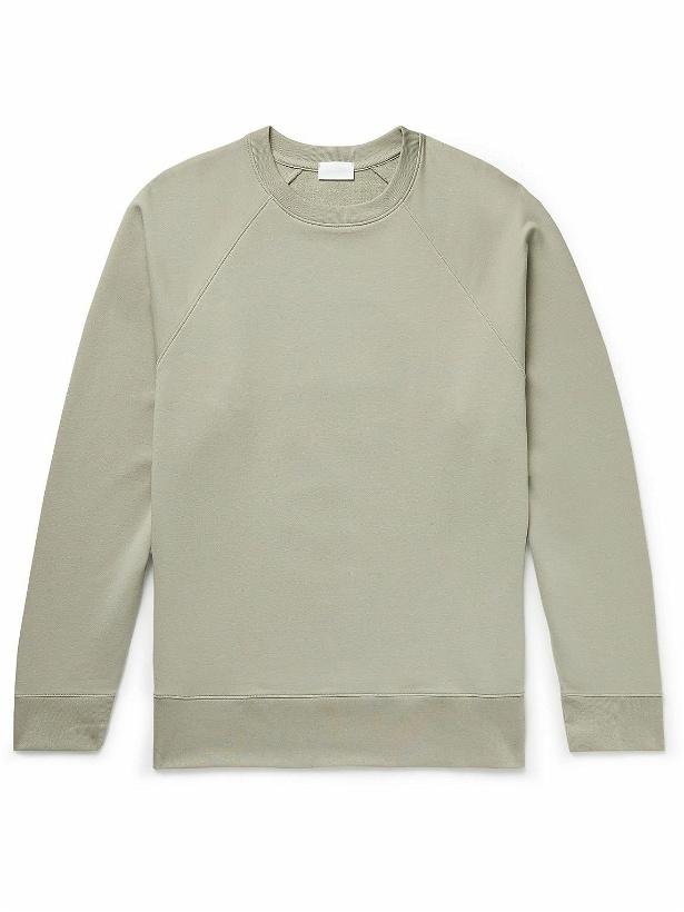 Photo: Handvaerk - Flex Stretch Cotton-Blend Jersey Sweatshirt - Green