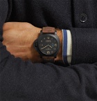 Panerai - Luminor 1950 3 Days GMT Automatic 44mm Ceramic and Leather Watch - Black