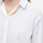 Samsøe Samsøe Women's Alfrida Oversized Stripe Shirt in Stripes Lemon