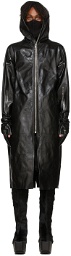 Rick Owens Black Leather Sealed Jacket