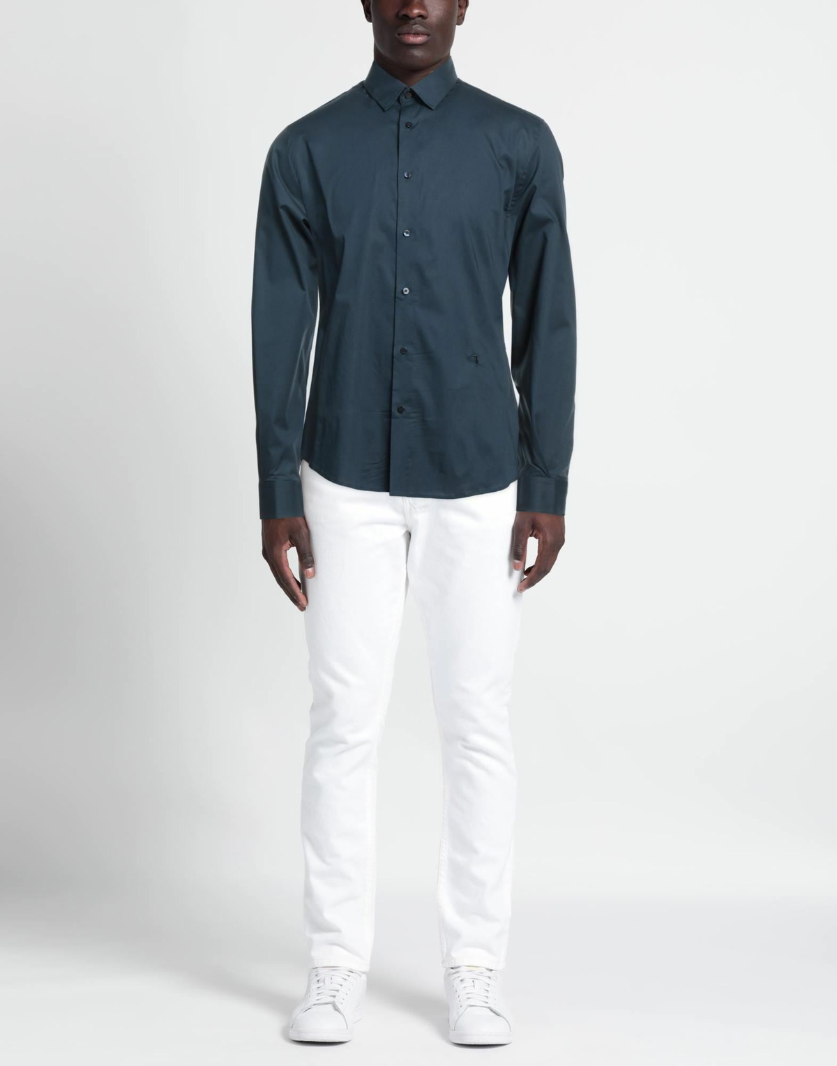 Trussardi Mens Shirt Midnight in Blue