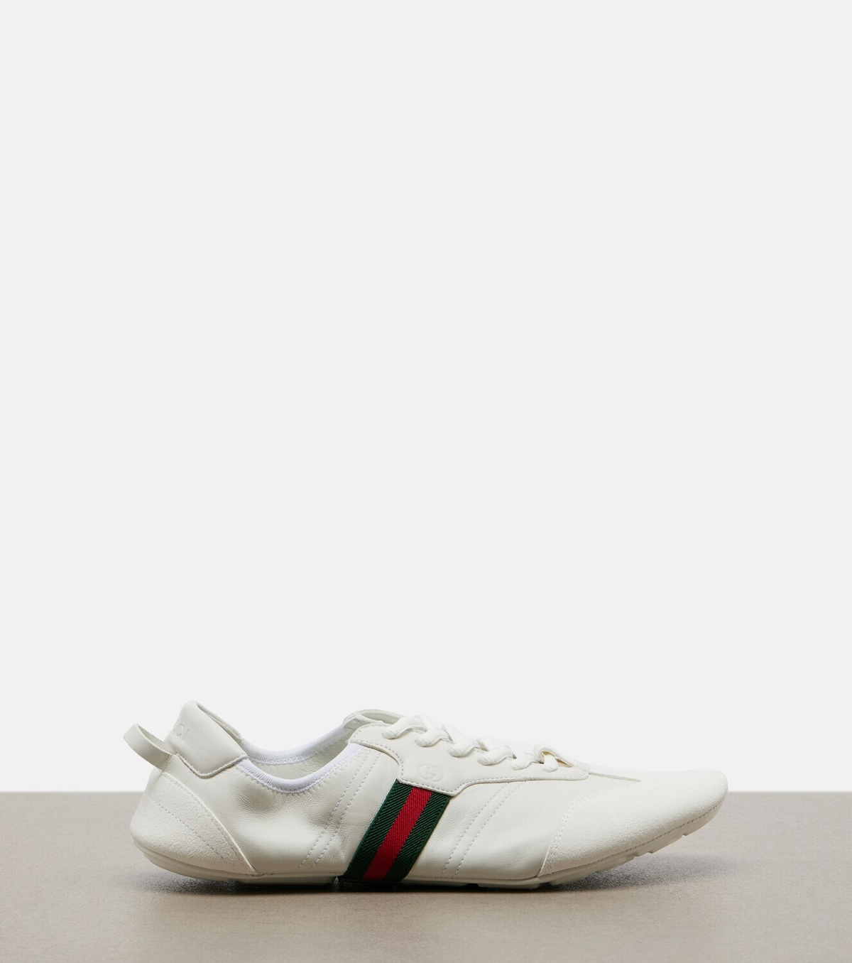Gucci Flex suede-trimmed leather sneakers