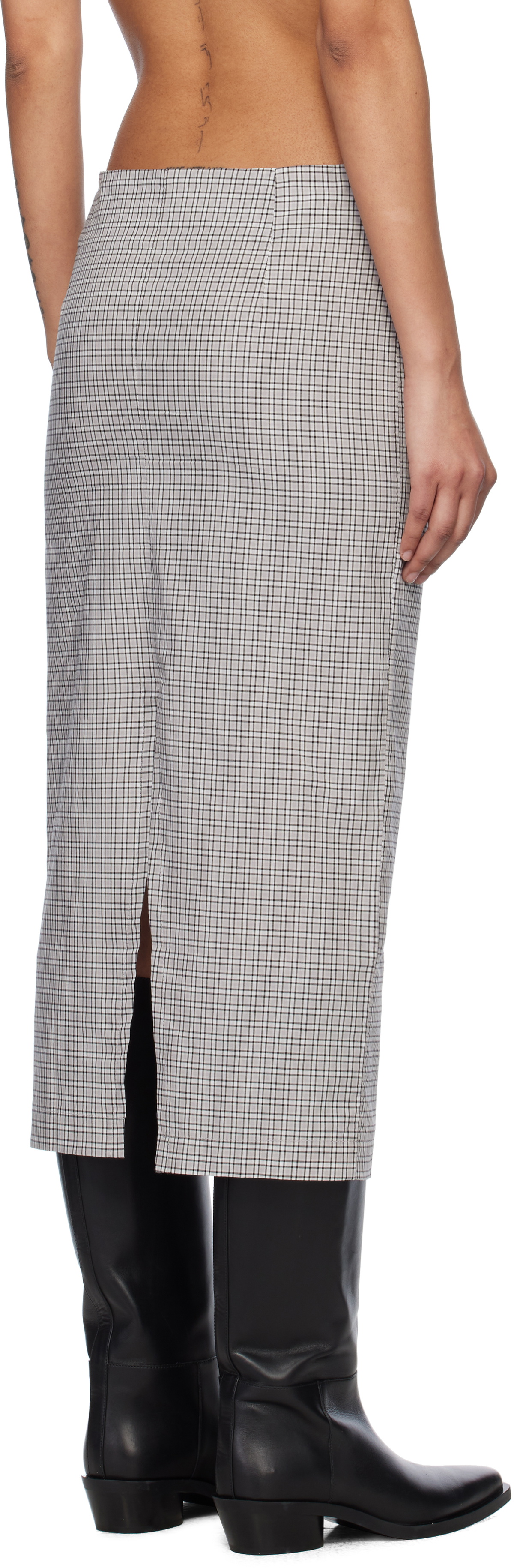 Gimaguas Black & White Chicago Midi Skirt