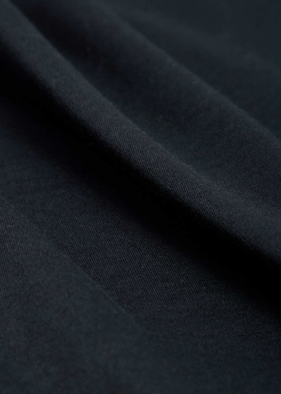 Boss Striped Trims Cotton Polo Shirt Navy