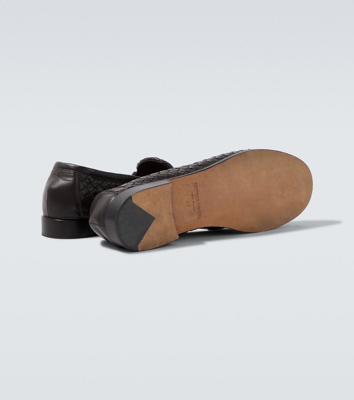 Bottega Veneta Silenzio Intrecciato leather loafers