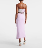 Maticevski Together Wave ruffled sequined bandeau top