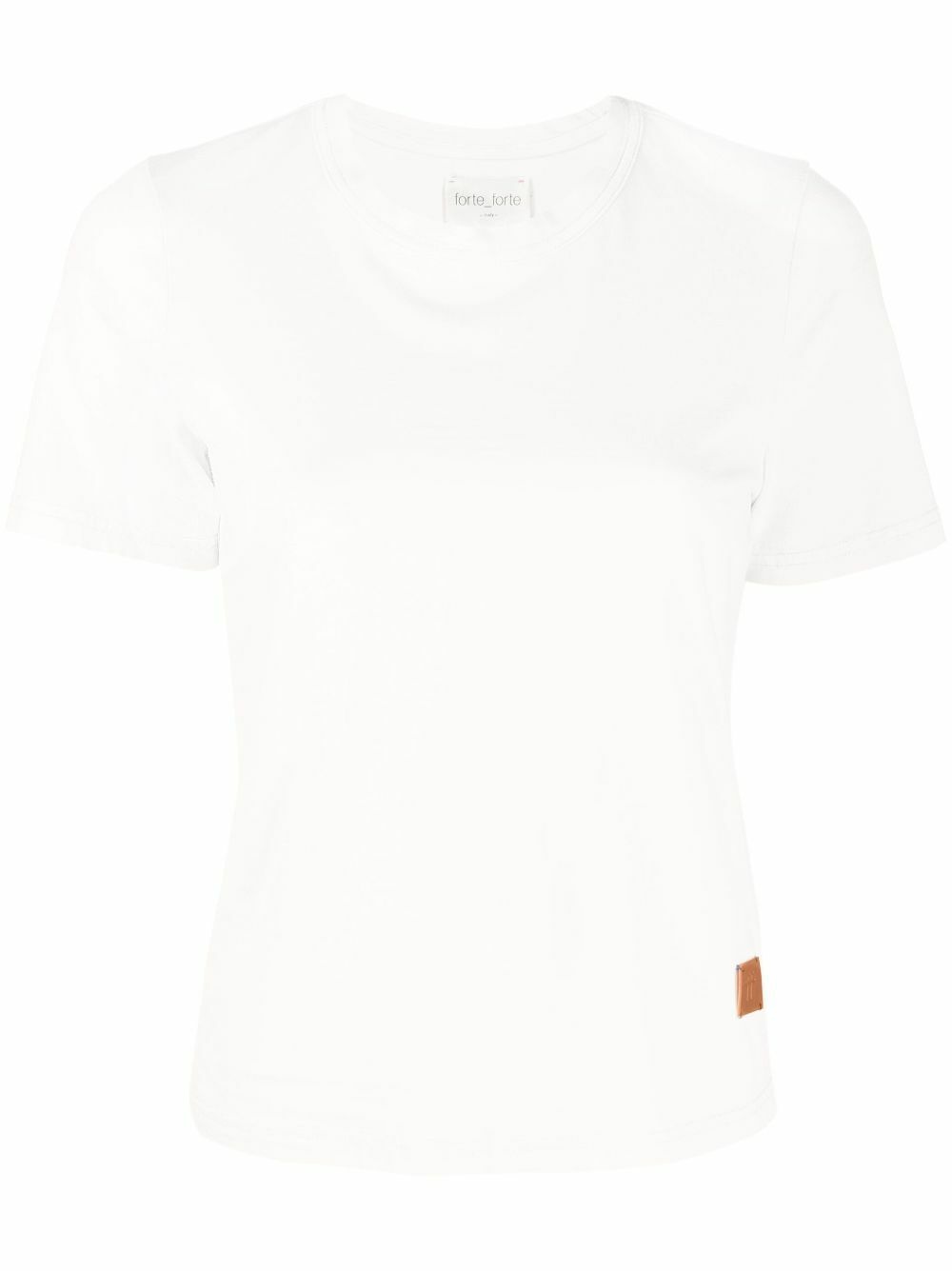 Photo: FORTE FORTE - Embroidered Slim Fit Organic Cotton T-shirt
