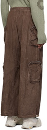 Charlie Constantinou Brown Garment-Dyed Cargo Pants