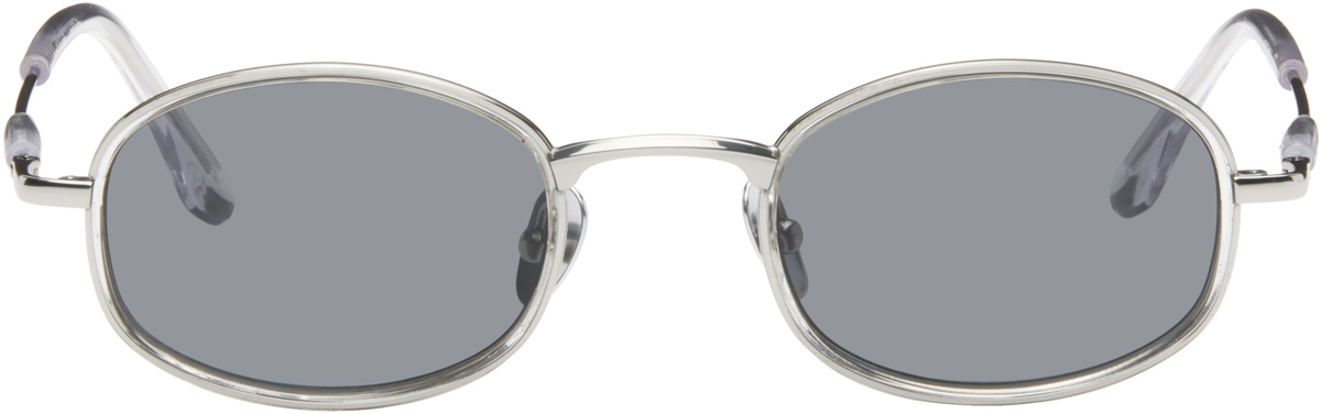 BONNIE CLYDE Silver & Black Bicycle Sunglasses Bonnie Clyde