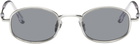 BONNIE CLYDE Silver & Black Bicycle Sunglasses