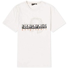 Napapijri Men's Iceberg Graphic Logo T-Shirt in White Whisper