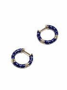 Yvonne Léon 9K Yellow Gold Mini Torsade Diamond Hoop Earrings