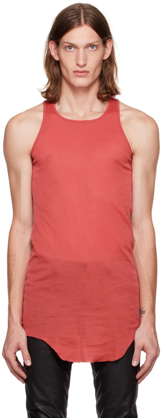 Photo: Rick Owens Red Basic Tank Top