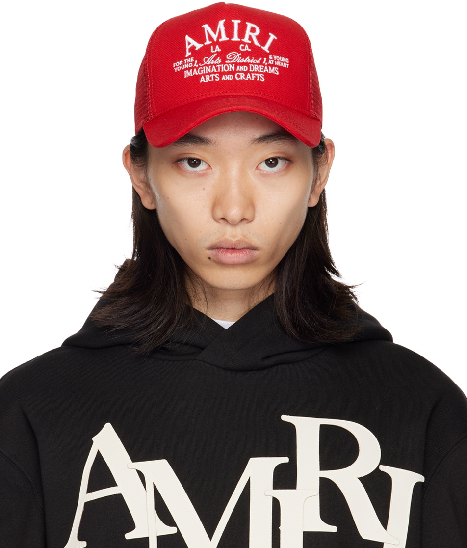 新品 AMIRI ARTS DISTRICT TRUCKR キャップ AMIRI Black 'Arts District' Trucker Cap Amiri