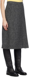 Saks Potts Gray Nicoline Midi Skirt