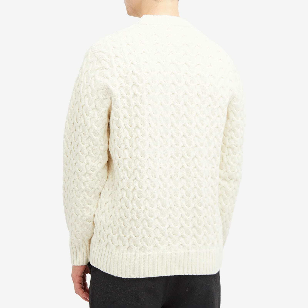 Armor-Lux Men's Cable Knit Jumper in Nautral