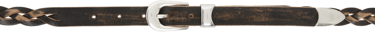 OUR LEGACY Black 2 CM Braided Belt