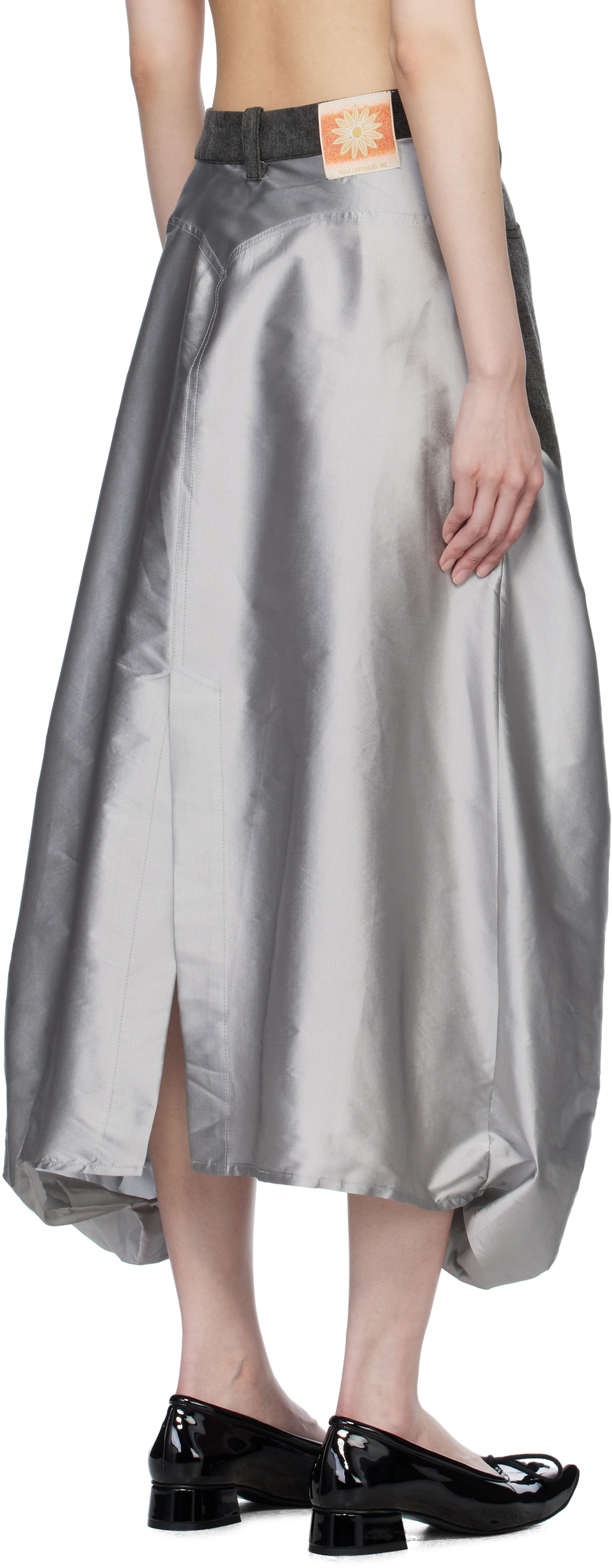 Paula Canovas Del Vas Gray Boletus Midi Skirt